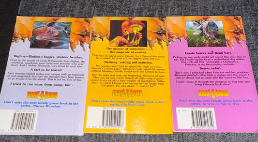 3 Barf-o-Rama Books - Pollari, Pat - Dog Doo Afternoon, Mucus Mansion, Bigfart