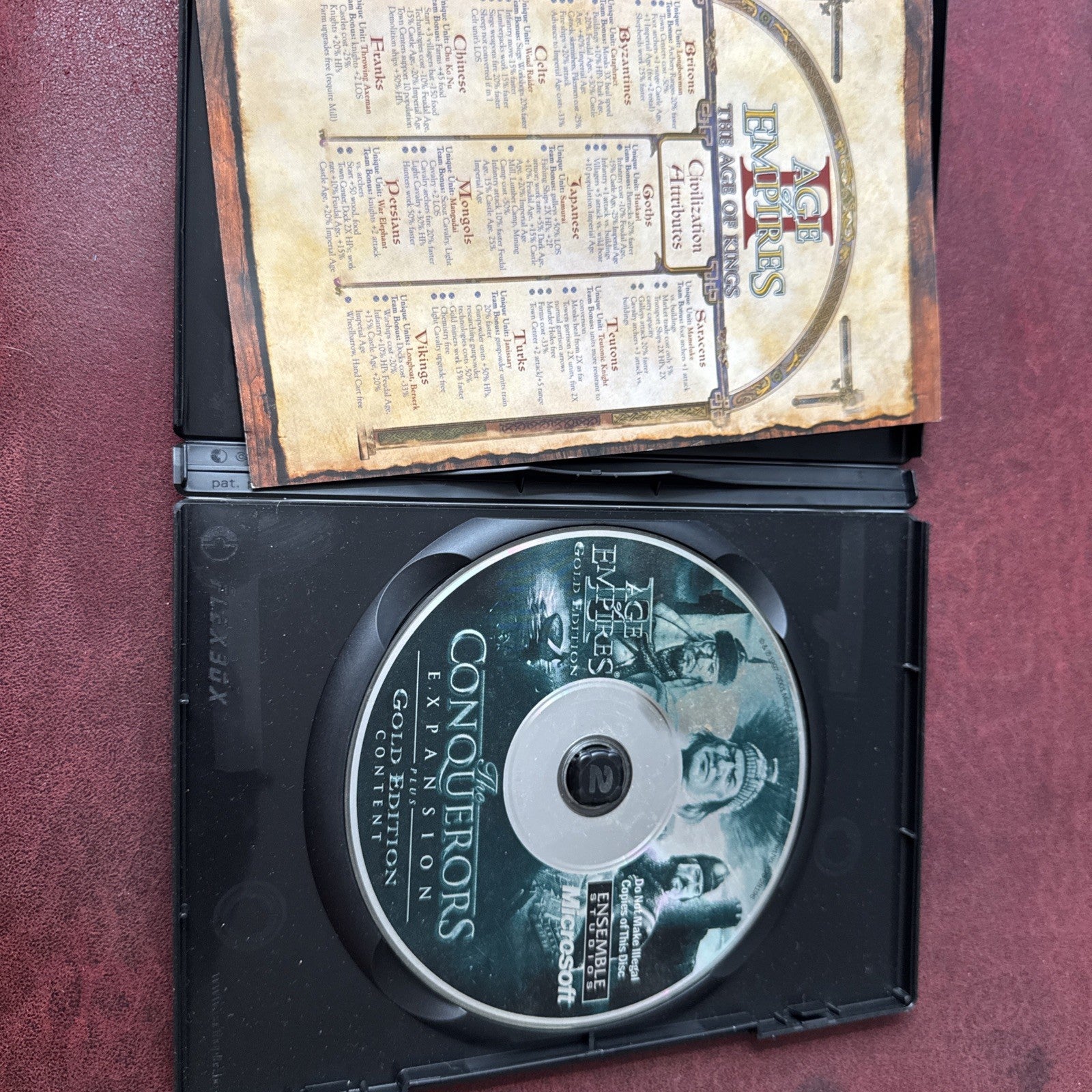 Age of Empires II 2 Gold Edition Big Box PC Game - CIB COMPLETE (Box Wear)