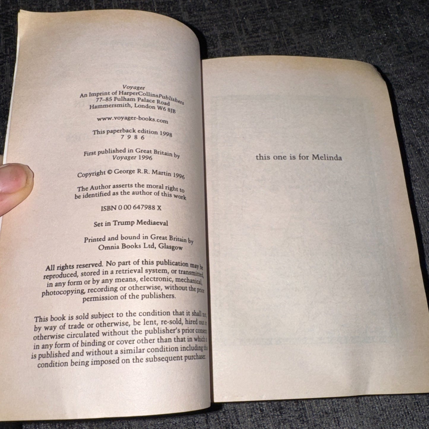 A Game of Thrones by George R.R. Martin. First Edition - RARE