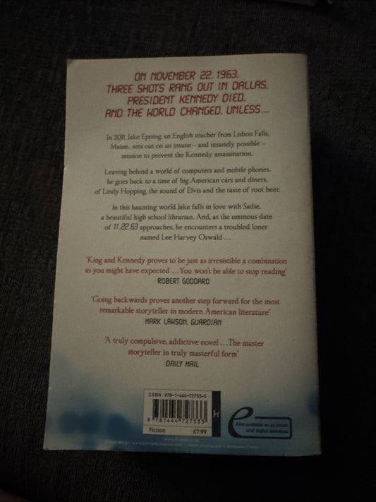 11.22.63 by King, Stephen Paperback Book Great Condition