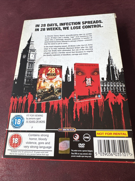 28 Days Later and 28 Weeks Later - DVD - Danny Boyle, Cillian Murphy
