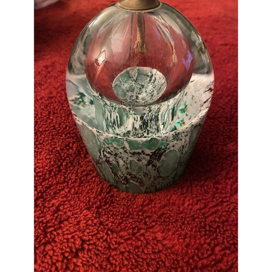 Deco Glass Oil Lamp Rare Vintage Victorian Art Nouveau Murano Style